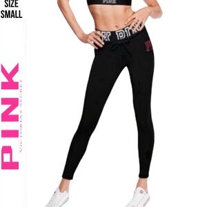 VS PINK COTTON CAMPUS LEGGING PANT TIGHT S